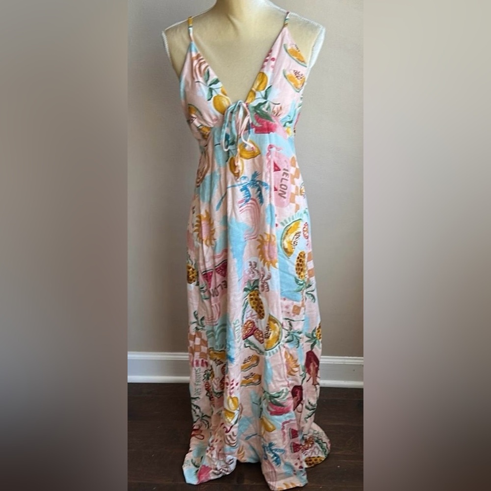 Paper Heart Tropical Print Maxi Dress